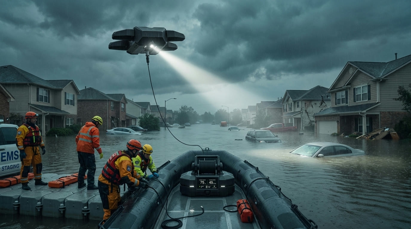 Concept visualization of TARVYN supporting EMS and disaster response