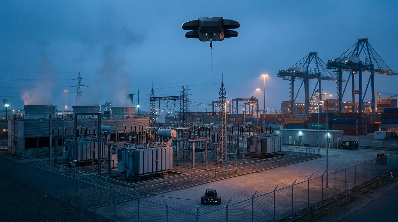 Concept visualization of TARVYN supporting critical infrastructure observation